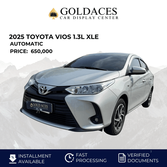 2025 TOYOTA VIOS 1.3L XLE AUTOMATIC TRANSMISSION (10TKMS ONLY!) Gold Aces Car Display Center
