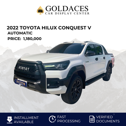 2022 TOYOTA HILUX CONQUEST V 2.4L AUTOMATIC TRANSMISSION Gold Aces Car Display Center