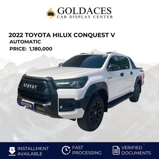 2022 TOYOTA HILUX CONQUEST V 2.4L AUTOMATIC TRANSMISSION Gold Aces Car Display Center