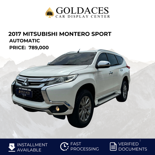 2017 MITSUBISHI MONTERO SPORT GLS 4X2 2.4L DSL AUTOMATIC TRANSMISSION Gold Aces Car Display Center