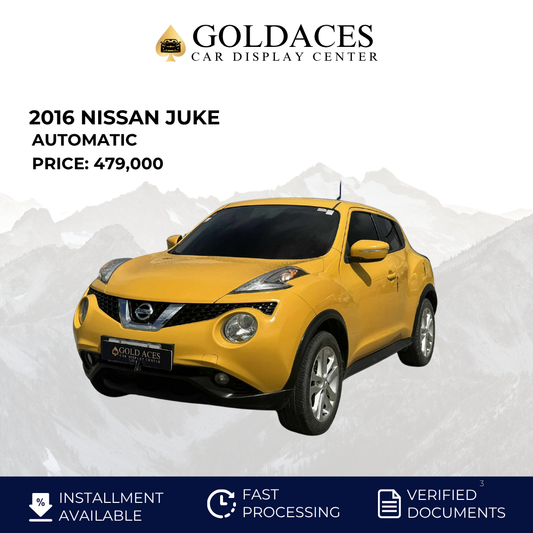 2016 NISSAN JUKE 1.5L AUTOMATIC TRANSMISSION Gold Aces Car Display Center