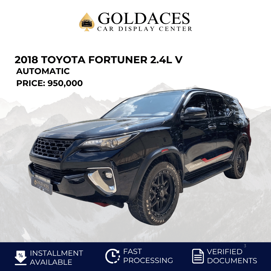 2018 TOYOTA FORTUNER 2.4L V 4X2 AUTOMATIC TRANSMISSION TOYOTA