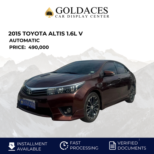2015 TOYOTA ALTIS 1.6L V AUTOMATIC TRANSMISSION Gold Aces Car Display Center