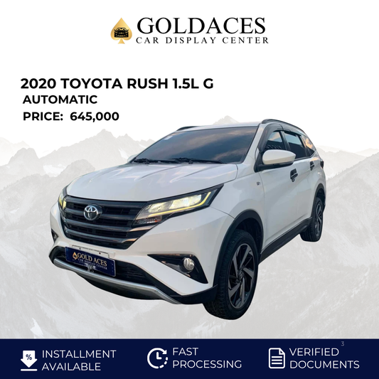 2020 TOYOTA RUSH 1.5L G AUTOMATIC TRANSMISSION TOYOTA