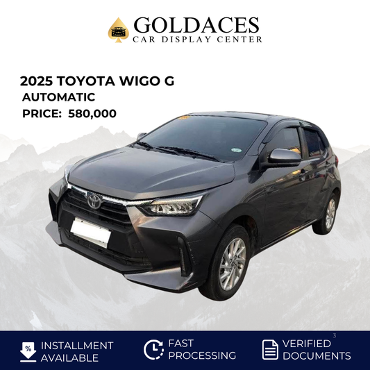 2025 TOYOTA WIGO G 1.0L CVT AUTOMATIC TRANSMISSION Gold Aces Car Display Center