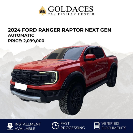 2024 FORD RANGER RAPTOR NEXT GEN 2.0L BI-TURBO 4X4 DSL AUTOMATIC TRANSMISSION