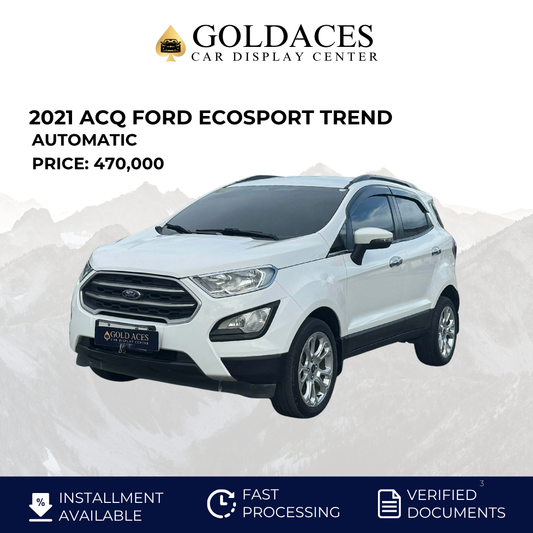 2021 ACQ FORD ECOSPORT TREND 1.5L AUTOMATIC TRANSMISSION FORD