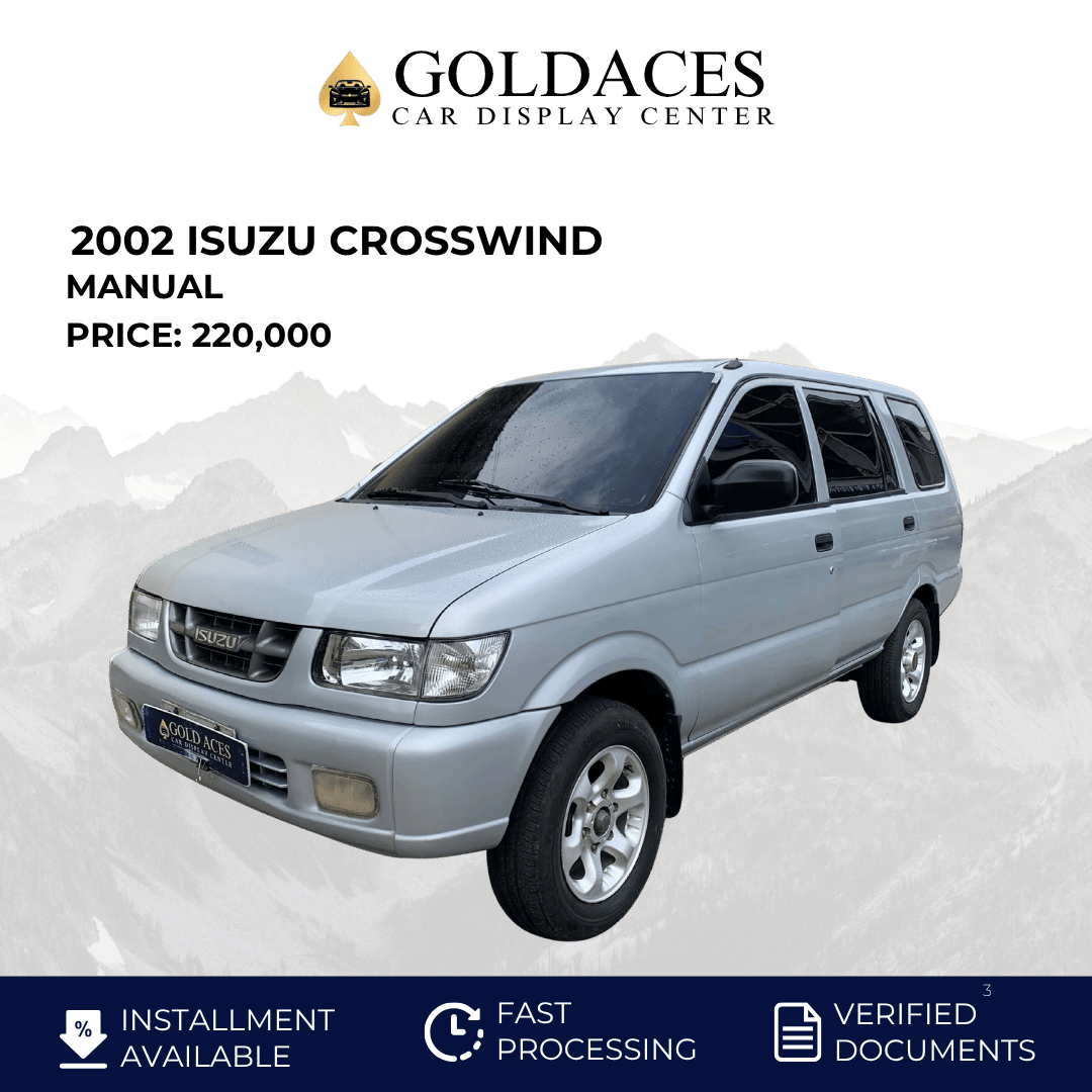 2002 ISUZU CROSSWIND 2.5L DSL MANUAL TRANSMISSION Gold Aces Car Display Center