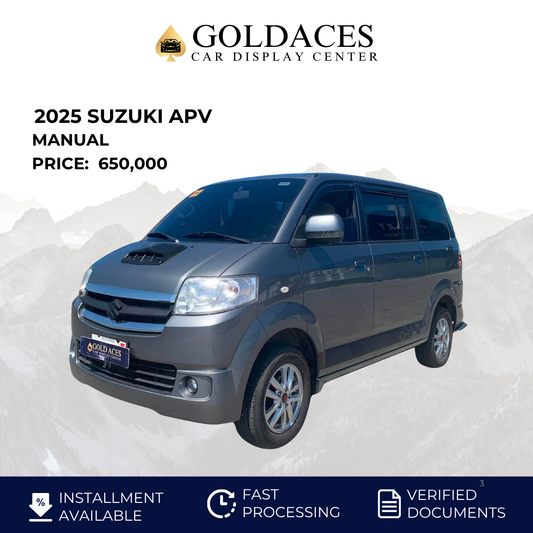 2025 SUZUKI APV 1.6L GLX MANUAL TRANSMISSION SUZUKI