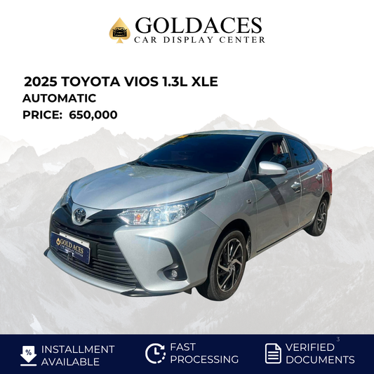 2025 TOYOTA VIOS 1.3L XLE AUTOMATIC TRANSMISSION Gold Aces Car Display Center