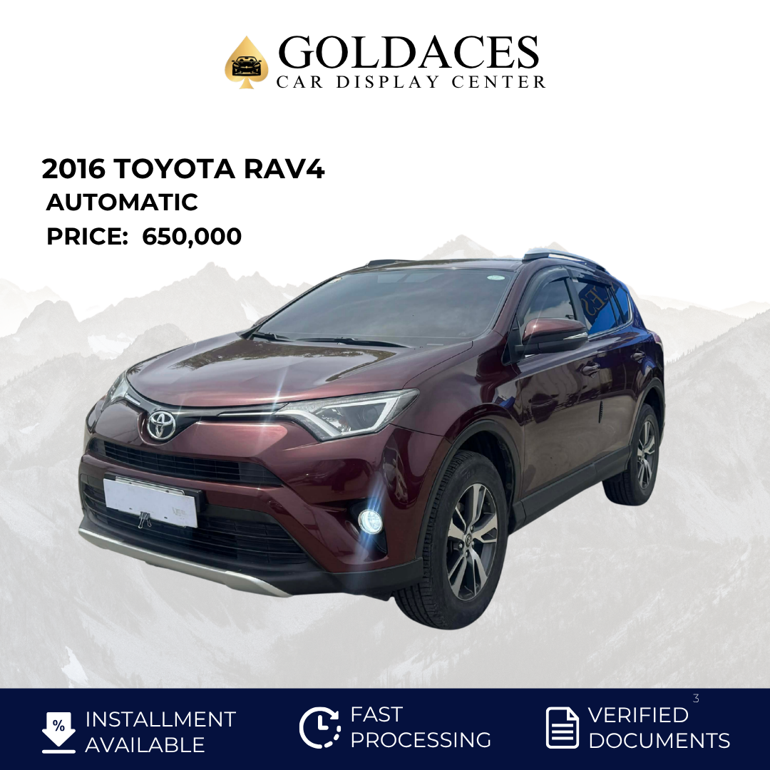 2016 TOYOTA RAV4 2.5L 4X2 AUTOMATIC TRANSMISSION Gold Aces Car Display Center