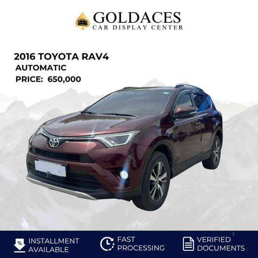 2016 TOYOTA RAV4 2.5L 4X2 AUTOMATIC TRANSMISSION Gold Aces Car Display Center