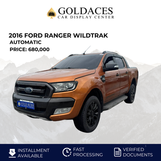 2016 FORD RANGER WILDTRAK 2.2L 4X2 DSL AUTOMATIC TRANSMISSION Gold Aces Car Display Center