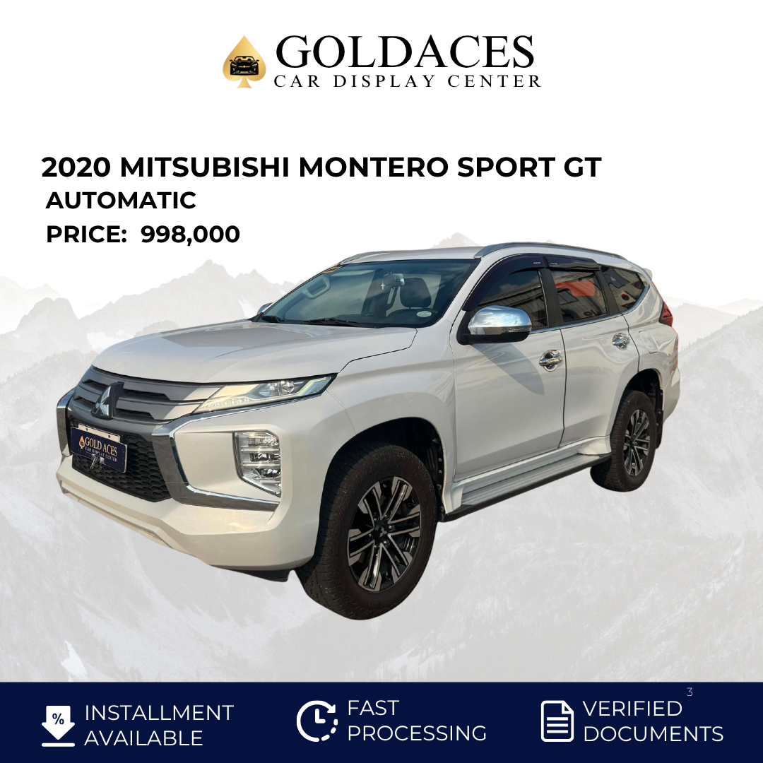 2020 MITSUBISHI MONTERO SPORT GT 2.4L DSL AUTOMATIC TRANSMISSION Gold Aces Car Display Center