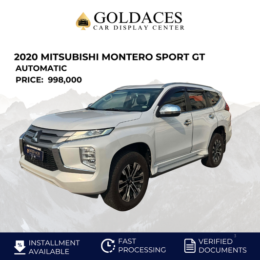 2020 MITSUBISHI MONTERO SPORT GT 2.4L DSL AUTOMATIC TRANSMISSION Gold Aces Car Display Center