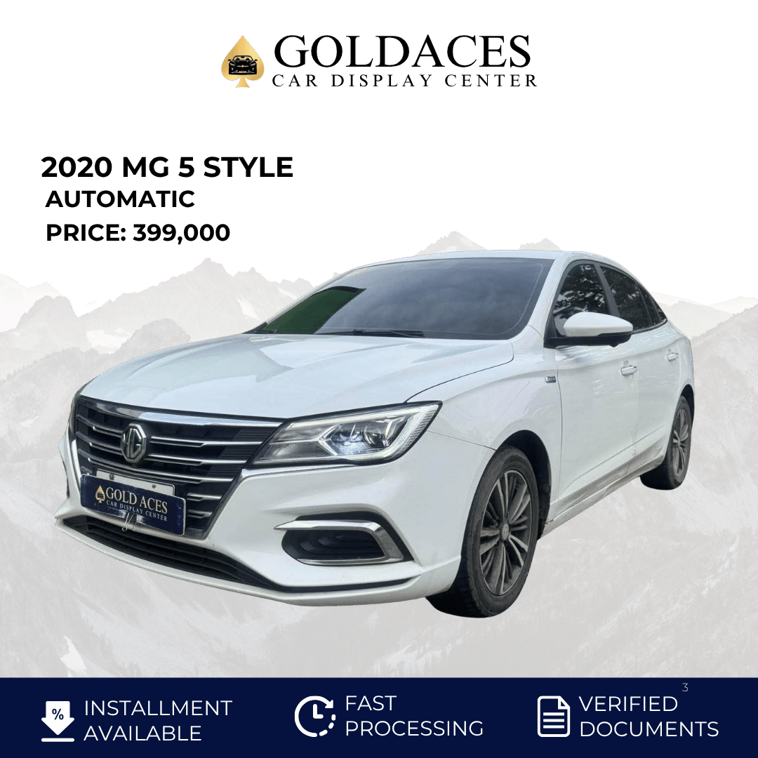 2020 MG 5 STYLE 1.5L AUTOMATIC TRANSMISSION Gold Aces Car Display Center