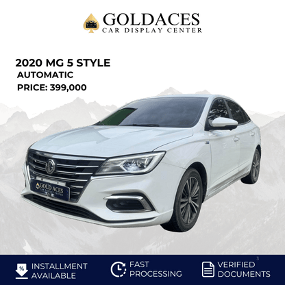 2020 MG 5 STYLE 1.5L AUTOMATIC TRANSMISSION Gold Aces Car Display Center