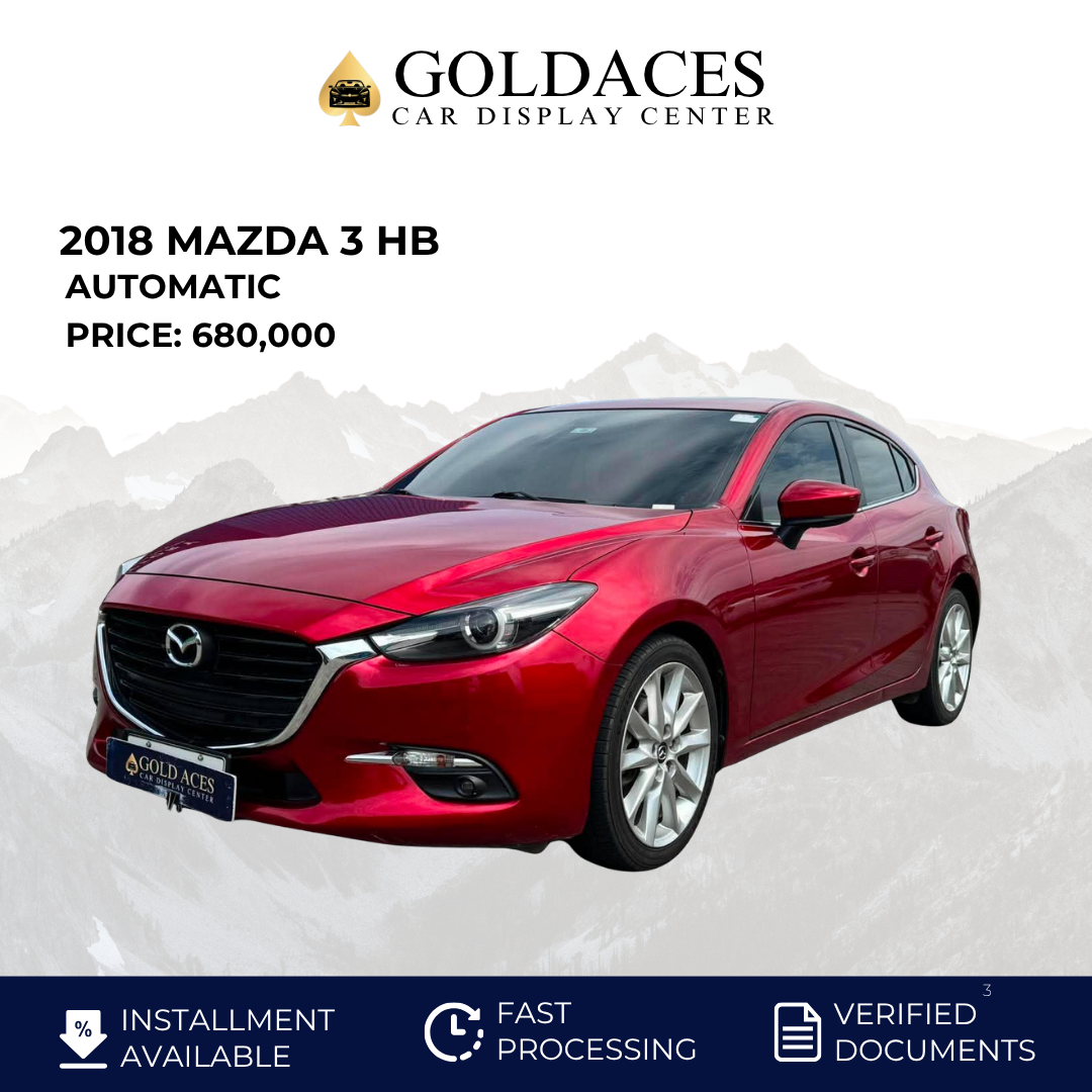 2018 MAZDA 3 1.3L HB AUTOMATIC TRANSMISSION Gold Aces Car Display Center