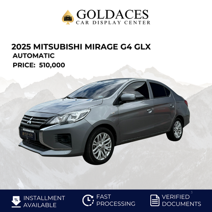 2025 MITSUBISHI MIRAGE G4 GLX 1.2L AUTOMATIC TRANSMISSION Gold Aces Car Display Center