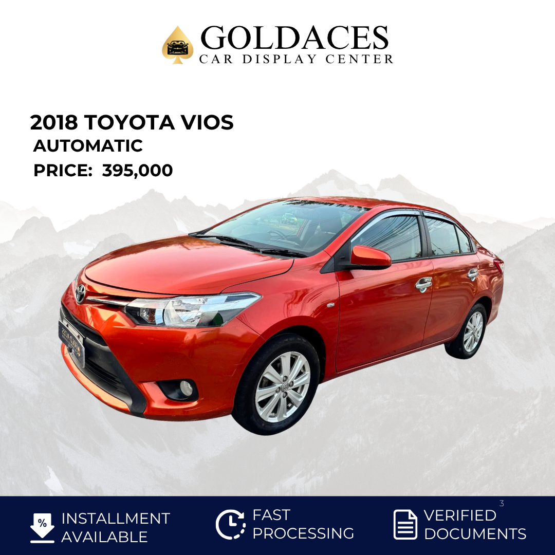 2018 TOYOTA VIOS 1.3L E AUTOMATIC TRANSMISSION (30TKMS ONLY!) Gold Aces Car Display Center