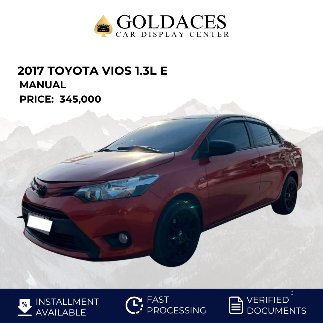 2017 TOYOTA VIOS 1.3L E MANUAL TRANSMISSION Gold Aces Car Display Center