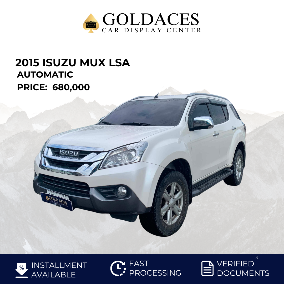 2015 ISUZU MUX LSA 2.4L AUTOMATIC TRANSMISSION Gold Aces Car Display Center