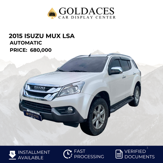 2015 ISUZU MUX LSA 2.4L AUTOMATIC TRANSMISSION Gold Aces Car Display Center