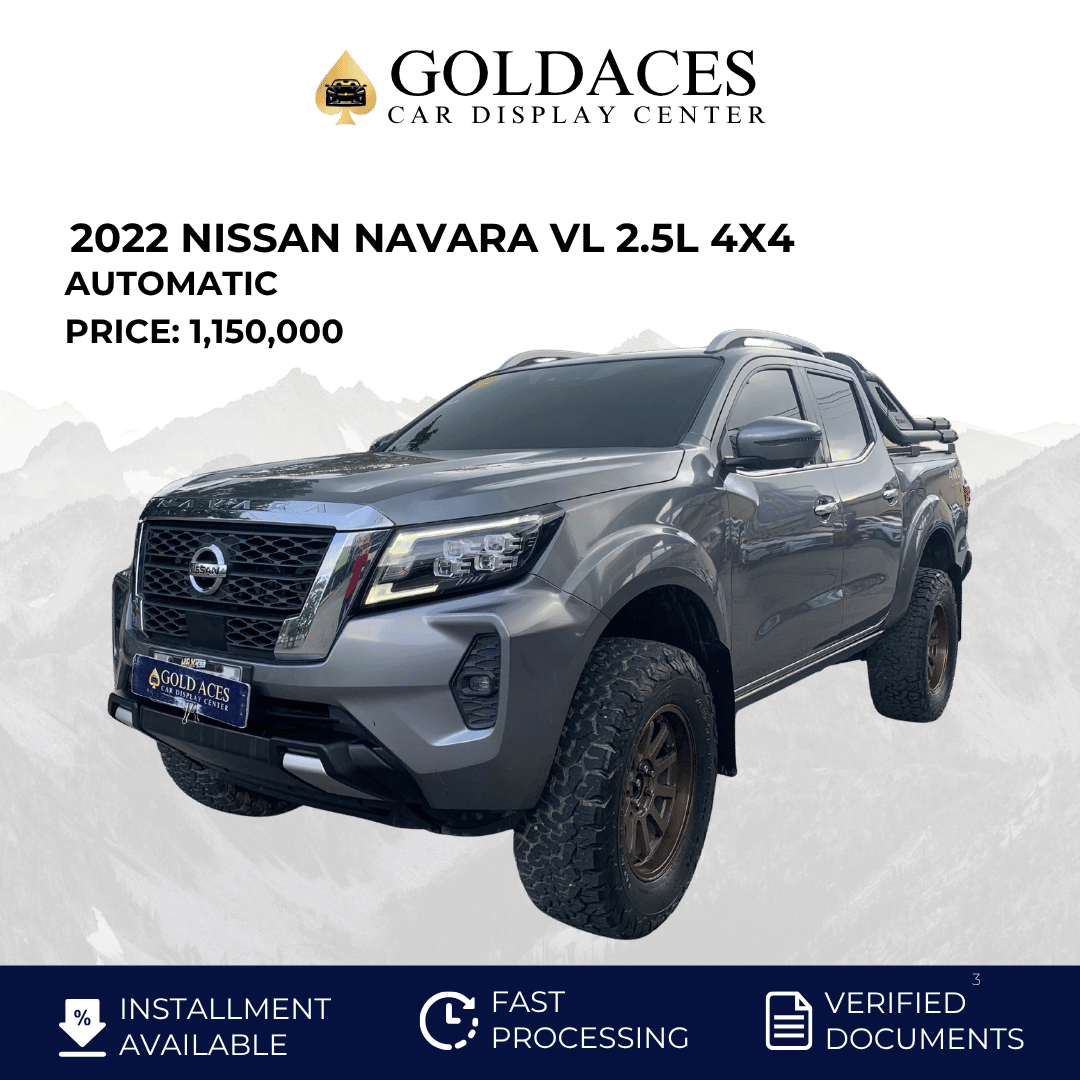 2022 NISSAN NAVARA VL 2.5L 4X4 AUTOMATIC TRANSMISSION Gold Aces Car Display Center
