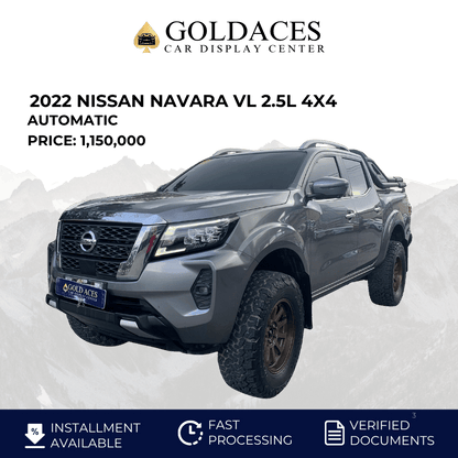 2022 NISSAN NAVARA VL 2.5L 4X4 AUTOMATIC TRANSMISSION Gold Aces Car Display Center