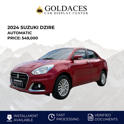 2024 SUZUKI DZIRE 1.2L GL AMT AUTOMATIC TRANSMISSION Gold Aces Car Display Center