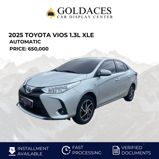 2025 TOYOTA VIOS 1.3L XLE AUTOMATIC TRANSMISSION Gold Aces Car Display Center