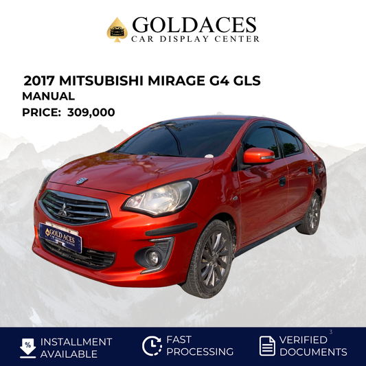 2017 MITSUBISHI MIRAGE G4 GLS 1.2L MANUAL TRANSMISSION Gold Aces Car Display Center
