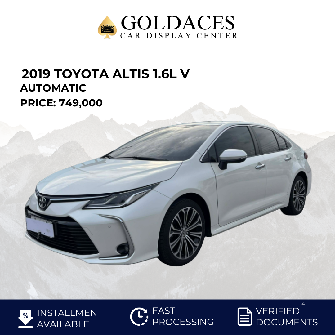 2019 TOYOTA ALTIS 1.6L V AUTOMATIC TRANSMISSION (35TKMS ONLY!) Gold Aces Car Display Center