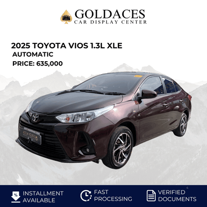 2025 TOYOTA VIOS 1.3L XLE AUTOMATIC TRANSMISSION Gold Aces Car Display Center