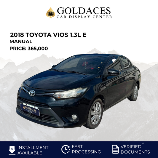 2018 TOYOTA VIOS 1.3L E MANUAL TRANSMISSION TOYOTA