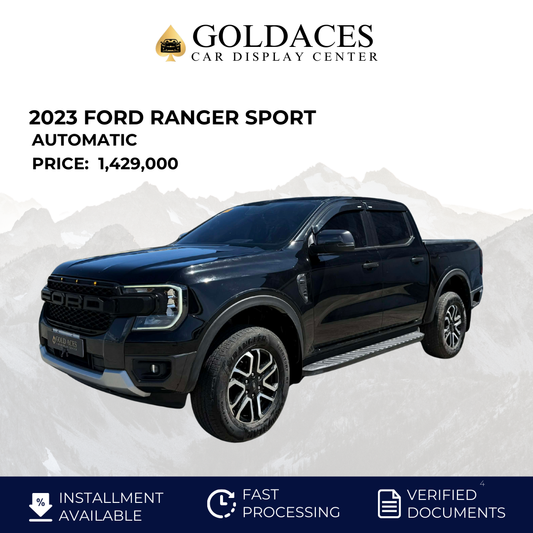 2023 FORD RANGER SPORT 2.0L 4X4 AUTOMATIC TRANSMISSION Gold Aces Car Display Center