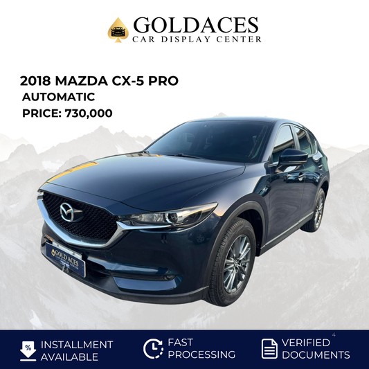 2018 MAZDA CX-5 PRO 2.0L 4X2 AUTOMATIC TRANSMISSION Gold Aces Car Display Center