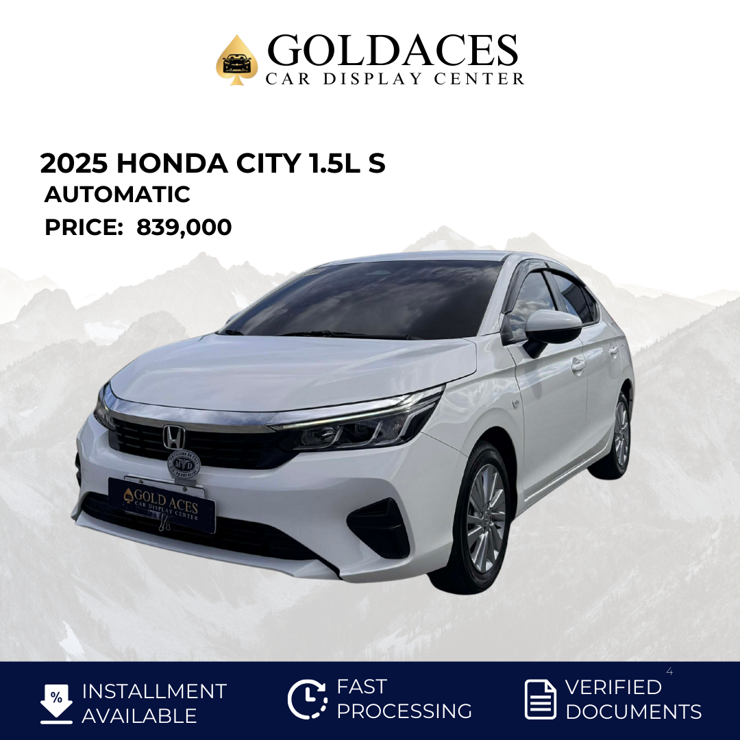 2025 HONDA CITY 1.5L S AUTOMATIC TRANSMISSION Gold Aces Car Display Center