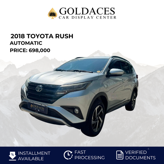 2018 TOYOTA RUSH 1.5L G AUTOMATIC TRANSMISSION Gold Aces Car Display Center
