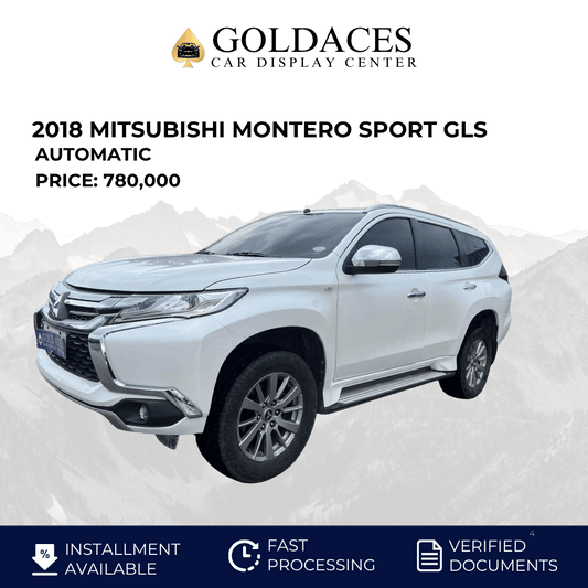2018 MITSUBISHI MONTERO SPORT GLS 4X2 2.4L DSL AUTOMATIC TRANSMISSION Gold Aces Car Display Center