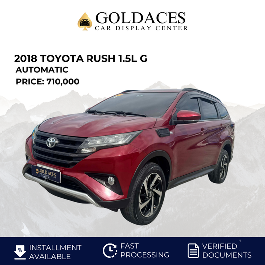 2018 TOYOTA RUSH 1.5L G AUTOMATIC TRANSMISSION TOYOTA