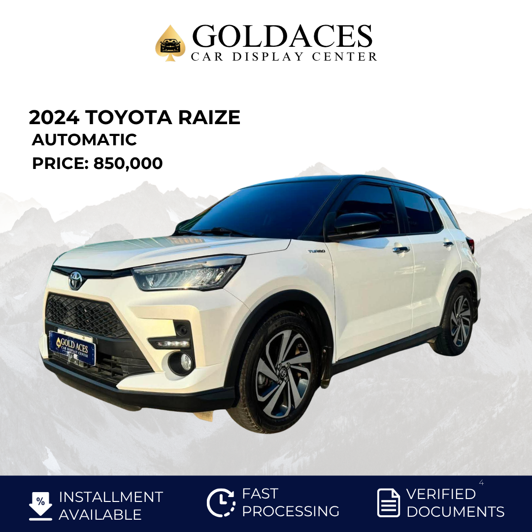 2024 TOYOTA RAIZE 1.0L TURBO AUTOMATIC TRANSMISSION Gold Aces Car Display Center