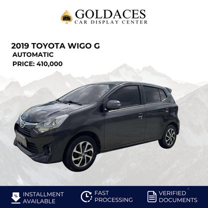 2019 TOYOTA WIGO G 1.0L AUTOMATIC TRANSMISSION Gold Aces Car Display Center