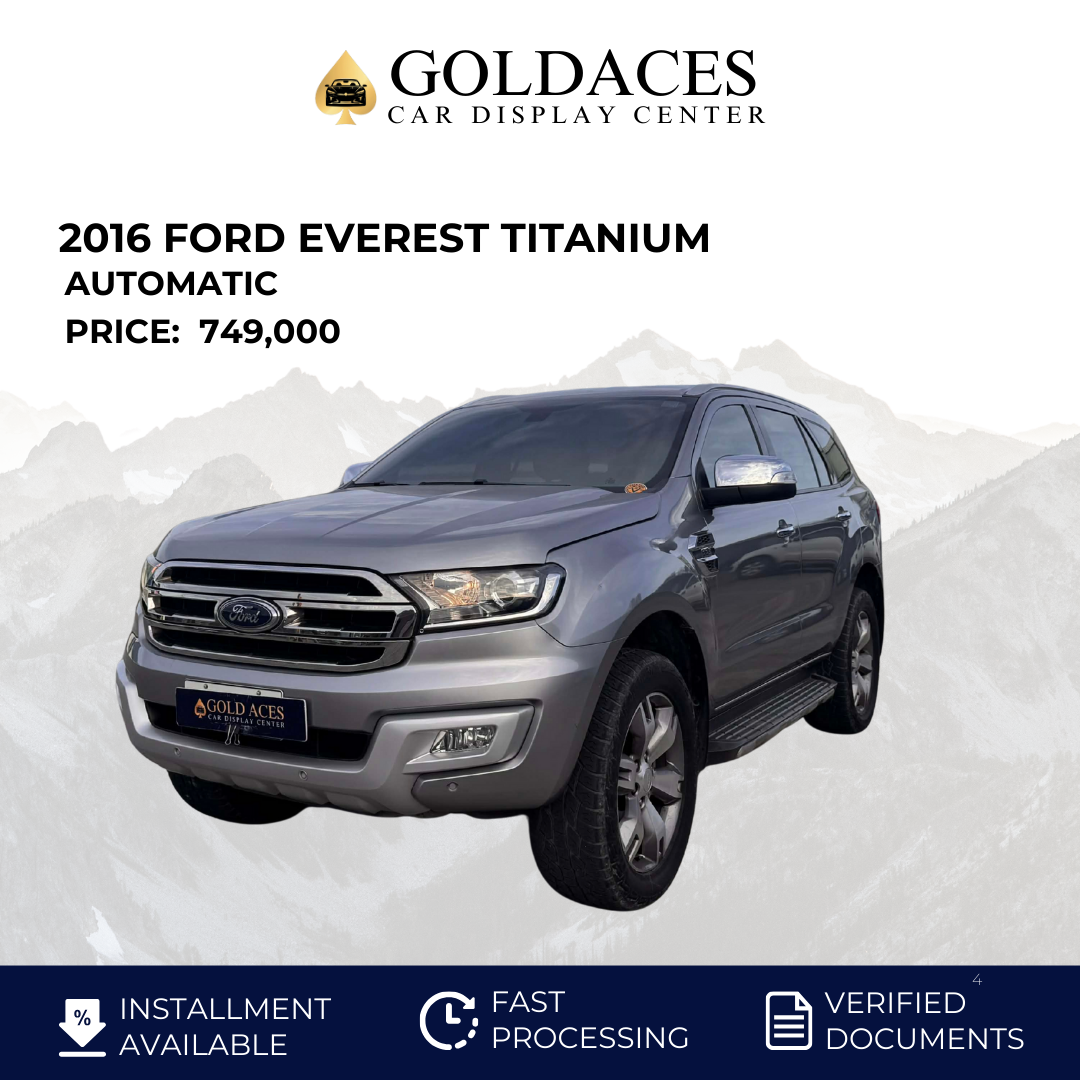 2016 FORD EVEREST TITANIUM 4X2 DSL AUTOMATIC TRANSMISSION Gold Aces Car Display Center