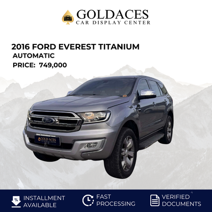 2016 FORD EVEREST TITANIUM 4X2 DSL AUTOMATIC TRANSMISSION Gold Aces Car Display Center