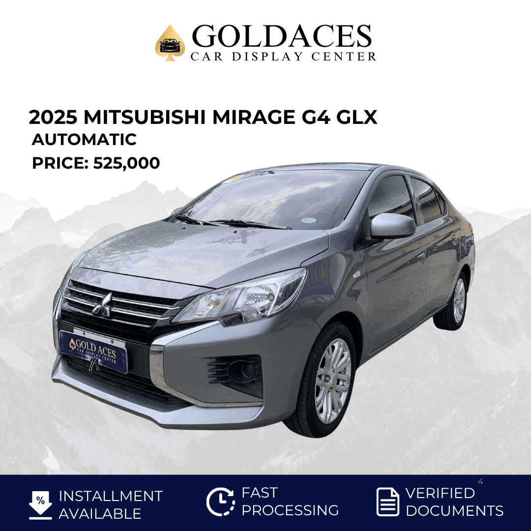 2025 MITSUBISHI MIRAGE G4 GLX 1.2L CVT AUTOMATIC TRANSMISSION Gold Aces Car Display Center