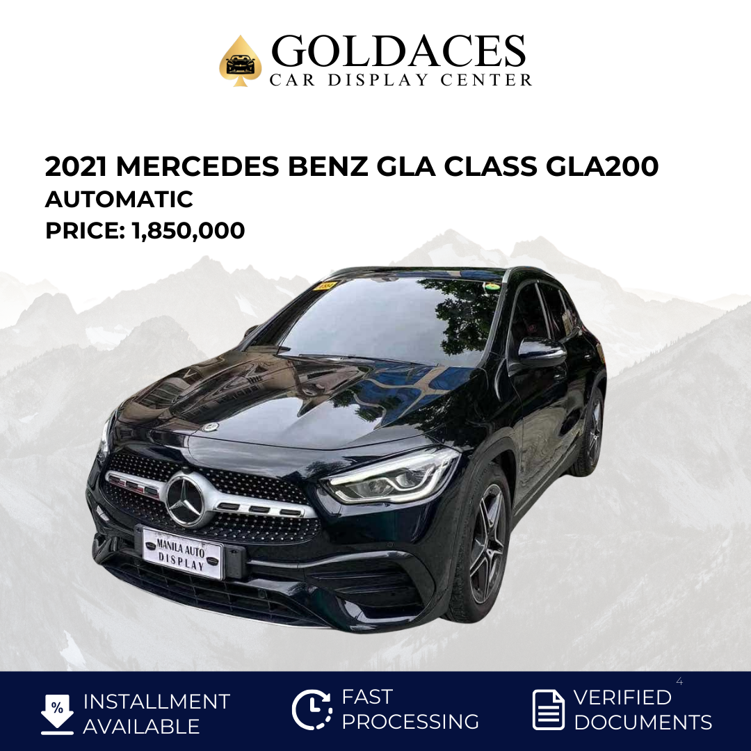 2021 MERCEDES BENZ GLA CLASS GLA200 AMG LINE AUTOMATIC TRANSMISSION Gold Aces Car Display Center