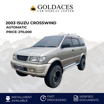 2003 ISUZU CROSSWIND 2.5L Diesel Engine AUTOMATIC TRANSMISSION Gold Aces Car Display Center