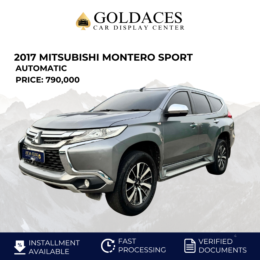 2017 MITSUBISHI MONTERO SPORT GLS 4X2 2.4L DSL AUTOMATIC TRANSMISSION Gold Aces Car Display Center
