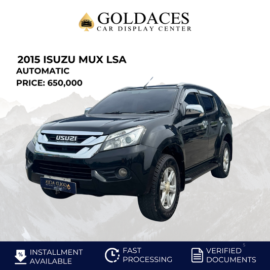 2015 ISUZU MUX LSA 2.4L AUTOMATIC TRANSMISSION Gold Aces Car Display Center